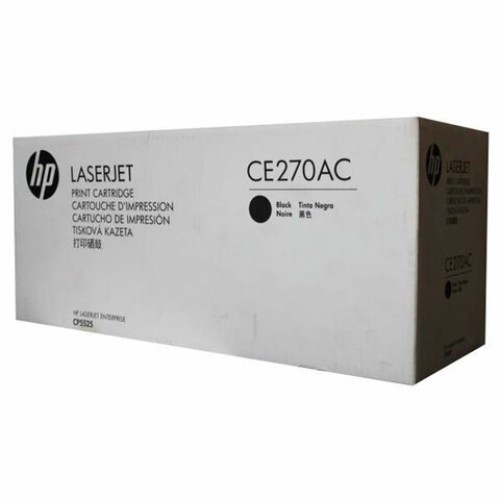 Картридж лазерный HP (CE270A) Color LaserJet Enterprise CP5525, №650A, черный, оригинальный, ресурс 13500 страниц