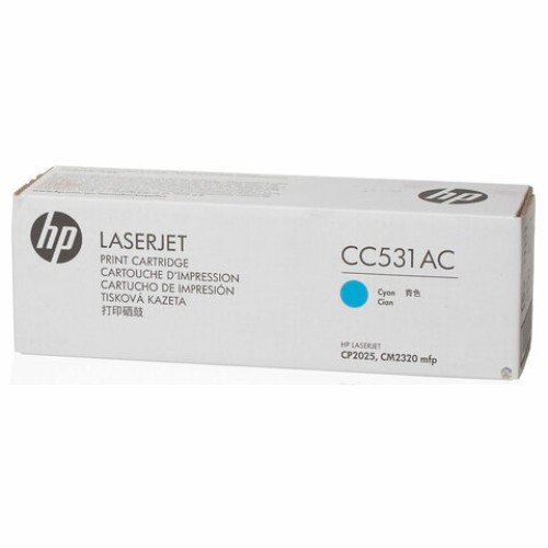 Картридж лазерный HP (CC531A) ColorLaserJet CP2025/CM2320, №304A, голубой, оригинальный, ресурс 2800 страниц