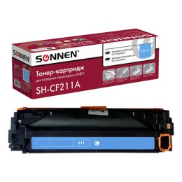 Картридж лазерный SONNEN (SH-CF211A) для HP LJ Pro M276 ВЫСШЕЕ КАЧЕСТВО, голубой, 1800 страниц, 363959