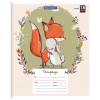 Тетрадь 18 л. BRAUBERG, клетка, обложка картон, CUTE FOX, 402992