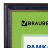 Рамка 21х30 см, пластик, багет 20 мм, BRAUBERG "HIT3", синий мрамор с двойной позолотой, стекло, 390988