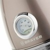 Чайник с термометром BRAYER BR1007, 1,7 л, 2200 Вт, закрытый нагревательный элемент, сталь, бежевый