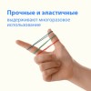 Резинки банковские универсальные диаметром 60 мм, BRAUBERG 100 г, цветные, натуральный каучук, 440036