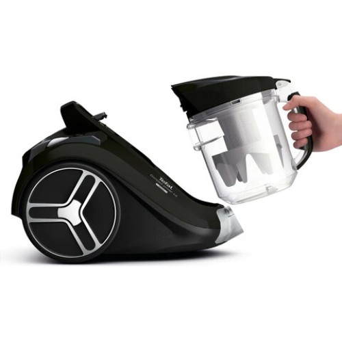 Пылесос TEFAL Compact Power XXL TW4825EA с контейнером "циклон", потребляемая мощность 550 Вт, черный, 7211004537