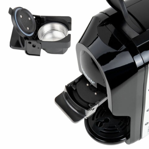 Кофемашина капсульная 3 в 1 для молотого кофе и капсул DOLCE GUSTO и NESPRESSO, SONNEN CM510, 1450 Вт, объем 0,6 л, 456336