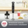 Блендер погружной MOULINEX Optitouch DD833810, 600 Вт, 16 скоростей, 3 насадки, стакан, черный, 7211002825