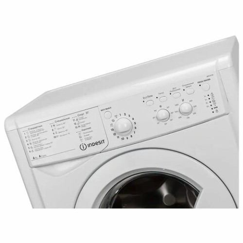 Стиральная машина INDESIT IWSC 6105, 1000 об/мин, 6 кг, фронтальная загрузка, 16 программ, белая, 869990767720