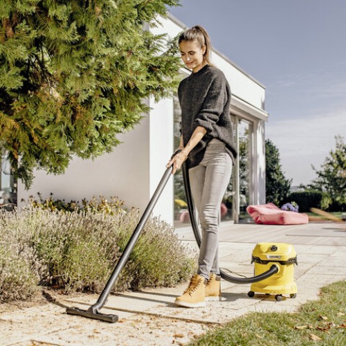 Пылесос хозяйственный KARCHER WD 2 Plus, мусоросборник 12 л, мощность 1000 Вт, желтый, 1.628-000.0