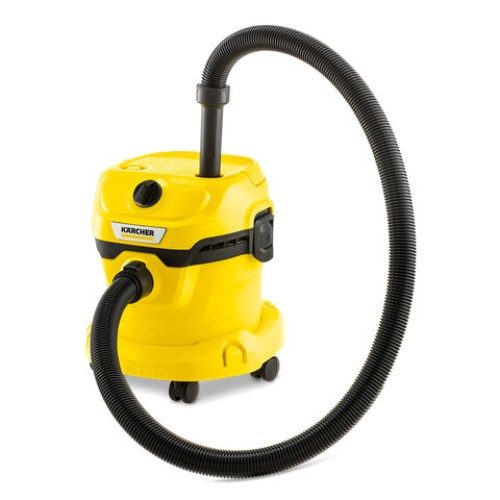 Пылесос хозяйственный KARCHER WD 2 Plus, мусоросборник 12 л, мощность 1000 Вт, желтый, 1.628-000.0