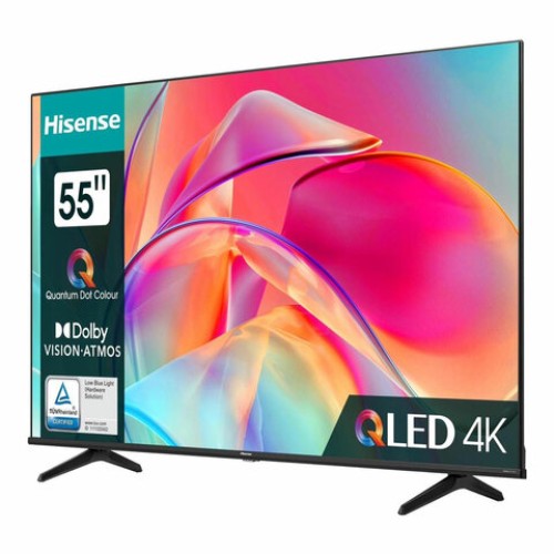 Телевизор HISENSE 55E7KQ, 55" (139 см), 3840x2160, 4K, 16:9, SmartTV, Wi-Fi, черный