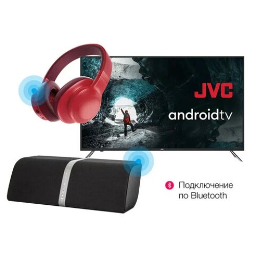 Телевизор JVC LT-43M697, 43" (109 см), 1920x1080, FullHD, 16:9, SmartTV, Wi-Fi, безрамочный, черный