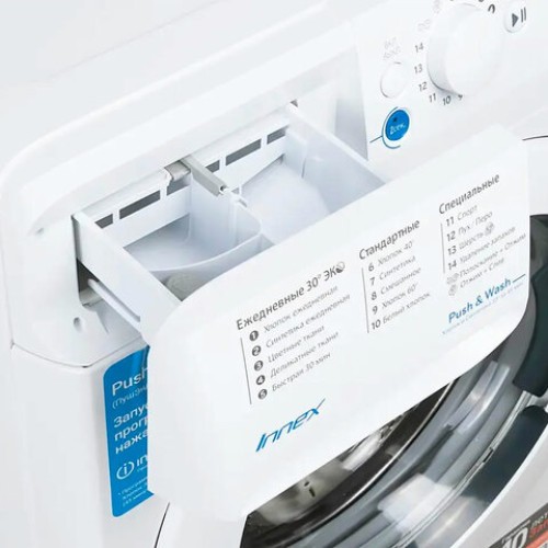 Стиральная машина INDESIT BWUA 51051 L B, 1000 об/мин, 5 кг, фронтальная загрузка, 17 программ, белая, 869991031140