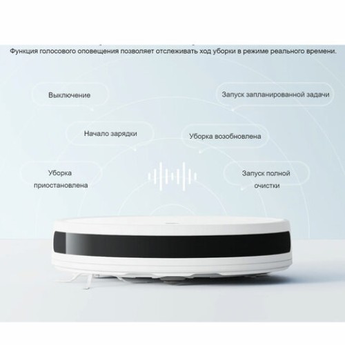 Робот-пылесос XIAOMI Mi Robot Vacuum E10, влажная уборка, контейнер 0,4 л, работа до 2-х ч, белый, BHR6783EU