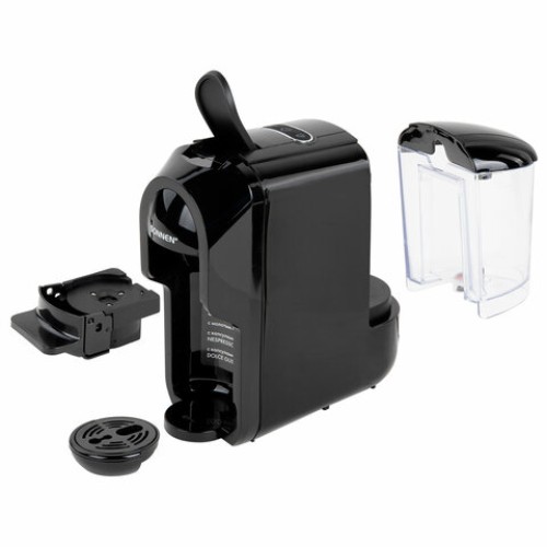 Кофемашина капсульная 3 в 1 для молотого кофе и капсул DOLCE GUSTO и NESPRESSO, SONNEN CM510, 1450 Вт, объем 0,6 л, 456336