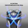 Электробритва POLARIS PMR 0305R PRO 5, 3 головки, аккумулятор, сухое и влажное бритье, черная, 51919