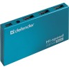 Хаб DEFENDER SEPTIMA SLIM, USB 2.0, 7 портов, порт для питания, алюминиевый корпус, 83505