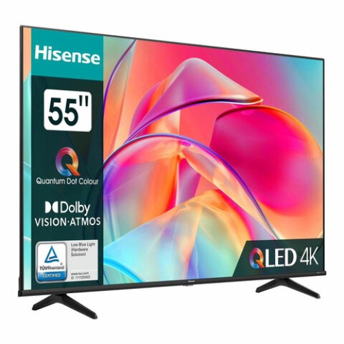 Телевизор HISENSE 55E7KQ, 55" (139 см), 3840x2160, 4K, 16:9, SmartTV, Wi-Fi, черный