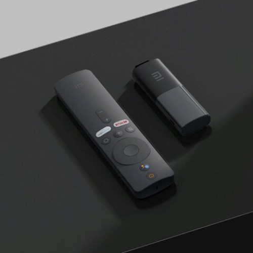 Приставка Смарт-ТВ XIAOMI Mi TV Stick, Android TV, 4 ядра, 1Gb+8Gb, HDMI, WiFi, пульт ДУ, черный, PFJ4145RU