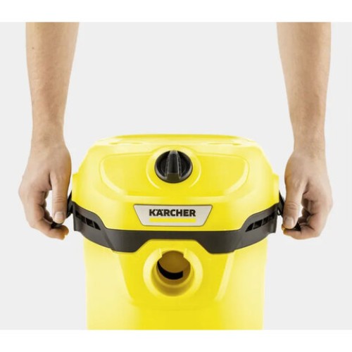 Пылесос хозяйственный KARCHER WD 2 Plus, мусоросборник 12 л, мощность 1000 Вт, желтый, 1.628-000.0