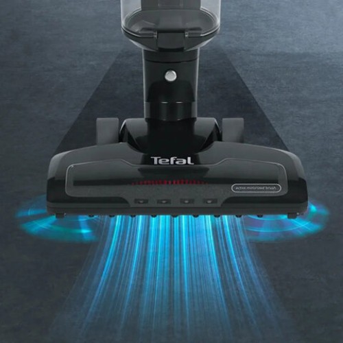 Пылесос вертикальный беспроводной TEFAL Air Force Light TY6545RH, потребляемая мощность 350 Вт, 0,65 л, черный, 2211400233