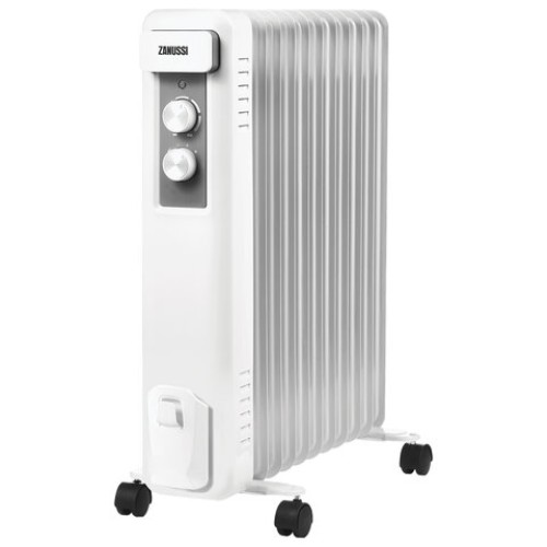 Обогреватель масляный ZANUSSI ZOH/CS-11W, 2200 Вт, 11 секций, белый, НС-1165968