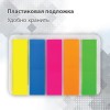 Закладки клейкие неоновые BRAUBERG, 45х12 мм, 500 штук (5 цветов х 20 листов, КОМПЛЕКТ 5 штук), 112442