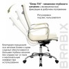 Кресло офисное BRABIX "Energy EX-509", экокожа, хром, бежевое, 531166