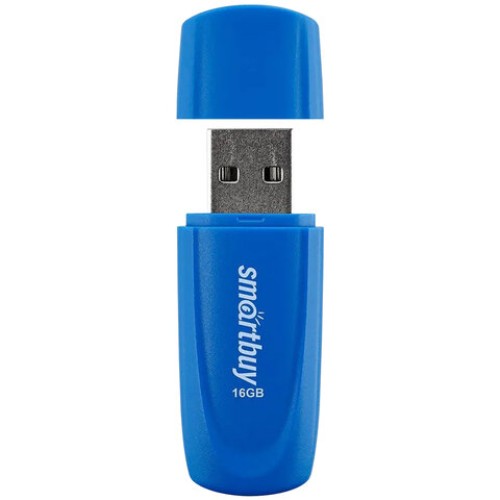 Флеш-диск 16 GB SMARTBUY Scout USB 2.0, синий, SB016GB2SCB