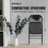 Стул складной для дома и офиса BRABIX "Golf Plus CF-003 Комфорт", черный каркас, кожзам черный, 531566