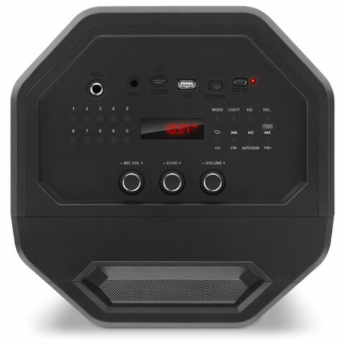 Колонка портативная SVEN PS-655, 50 Вт, TWS, Bluetooth, FM, USB, microSD, LED-дисплей, пульт, черная, SV-020163