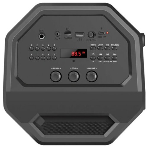 Колонка портативная DEFENDER Rage, 2.0, 50 Вт, Bluetooth, FM-тюнер, microSD, чёрная, 65109