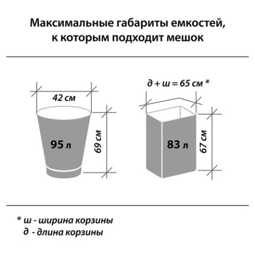 Мешки для мусора 120 л, прозрачные, в рулоне 10 шт., ПВД 25 мкм, 67х100 см, LAIMA, 605540