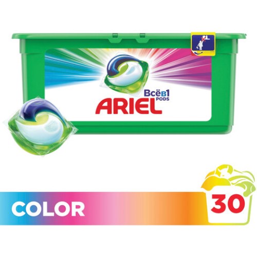 Капсулы для стирки белья 30 шт. по 27 г ARIEL (Ариэль) Color, 1001920