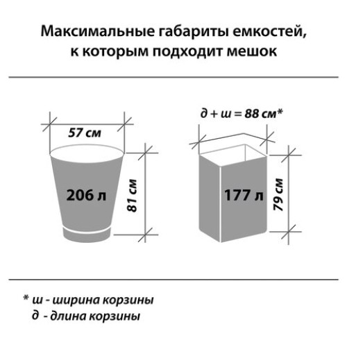 Мешки для мусора LAIMA "ULTRA" 160 л черные, рулон 10 шт. прочные, ПВД 30 мкм, 90х120 см, 607694