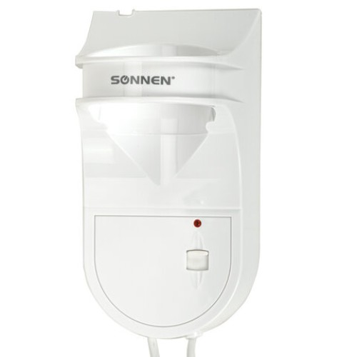 Фен для волос настенный SONNEN HD-2112 EXTRA POWER, 1600 Вт, 2 скорости, белый/хром, 608480