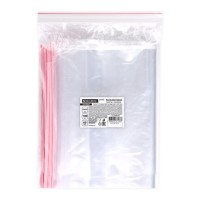 Пакеты ZIP LOCK "зиплок" ПРОЧНЫЕ, комплект 100 шт., 250х350 мм, ПВД, 60 мкм, BRAUBERG EXTRA, 608175