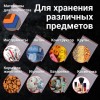 Пакеты ZIP LOCK "зиплок" ОЧЕНЬ ПРОЧНЫЕ, комплект 100 шт., 300х400 мм, ПВД 80 мкм, BRAUBERG EXTRA, 608181