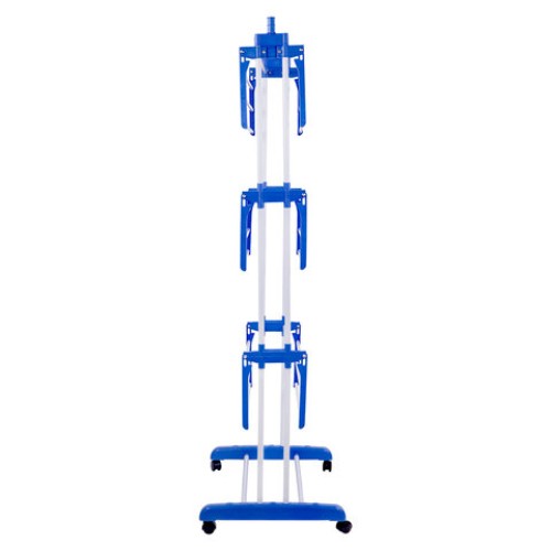 Сушилка напольная для белья раскладная МНОГОФУНКЦИОНАЛЬНАЯ, 3 уровня, на колесах, LAIMA HOME, 607807