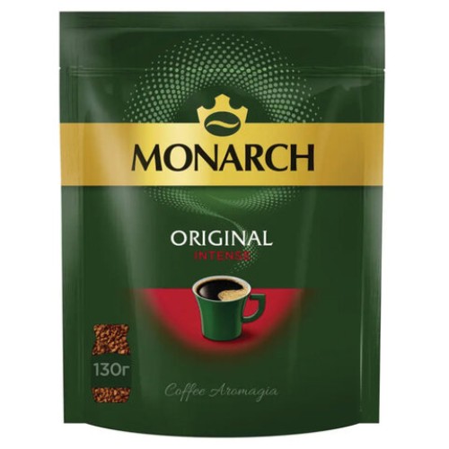 Кофе растворимый MONARCH "Intense" 130 г, сублимированный, 4091472