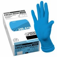 Перчатки латексные смотровые MANUAL HIGH RISK HR419 Австрия 25 пар (50 шт.), размер M (средний)