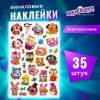 Наклейки виниловые "Зверята", многоразовые, 10х15 см, ЮНЛАНДИЯ, 661806