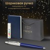 Ручка шариковая PARKER "Jotter Plastic CT", корпус синий, ежедневник А5 синий, пакет, 880896