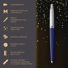 Ручка шариковая PARKER "Jotter Plastic CT", корпус синий, ежедневник А5 синий, пакет, 880896