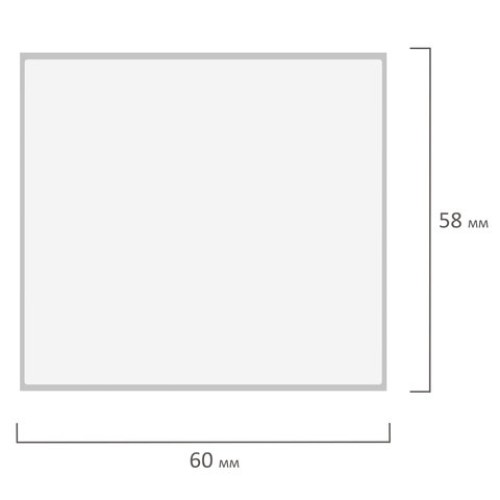 Этикетка ТермоТоп (58х60 мм), 500 этикеток в ролике, прозрачная подложка из пленки, светостойкость до 12 месяцев, 114499, 54234