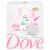 Подарочный набор DOVE "Фисташковый крем": крем-гель для душа 250 мл + мочалка для тела