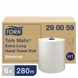 Полотенца бумажные рулонные TORK (Система H1) Matic, комплект 6 шт., Universal, 280 м, белые, 290059