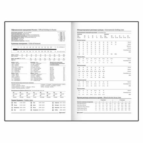 Ежедневник недатированный А5 145х215 мм BRAUBERG бумвинил, 160 л., синий, 123327