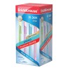 Ручка шариковая ERICH KRAUSE "R-301 Spring", СИНЯЯ, корпус тонированный ассорти, узел 0,7 мм, линия письма 0,35 мм, 31059