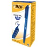 Ручка шариковая автоматическая BIC "Round Stic Clic", СИНЯЯ, корпус тонированный синий, узел 1 мм, линия письма 0,32 мм, 926376