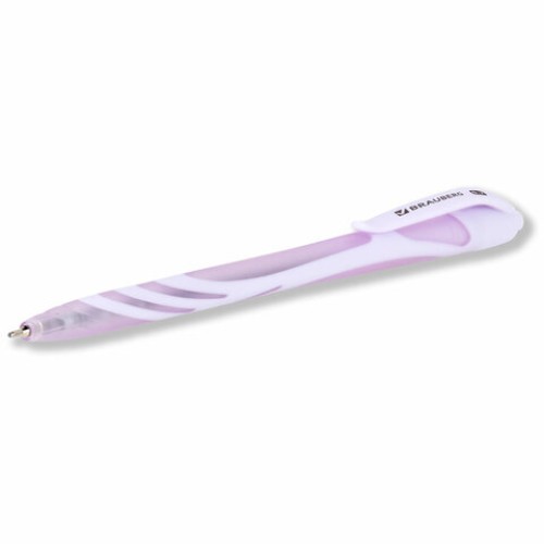 Ручка шариковая автоматическая BRAUBERG ULTRA COLOR PASTEL, soft-touch, СИНЯЯ, пишущий узел 0,7 мм, линия 0,35 мм, 144204